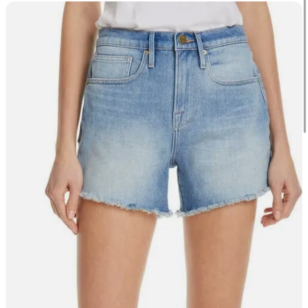 Frame Le Brigette cut off denim shorts